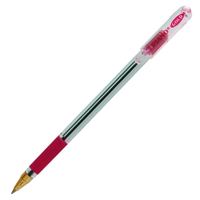 Ручка шариковая PIANO 0,5мм, резиновый держатель, красная — Абсолют