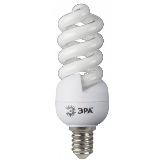 Лампа энергосберегающая ЭРА SP-М-12-842-E14, яркий белый свет — Абсолют