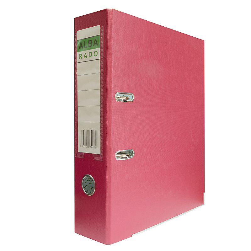 Папка-регистратор "ALBA RADO" 70мм., А4, PVC/бумага, бордовый — Абсолют