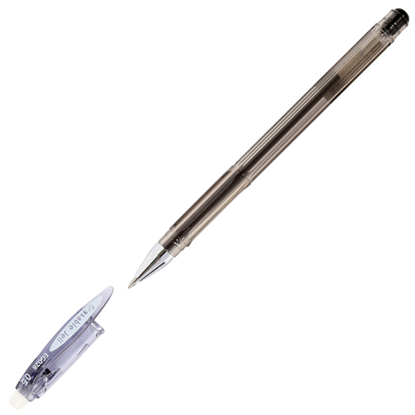 Ручка "Пиши-стирай" Crown "Erasable Jel", 0,5 мм, черная, гелевая — Абсолют