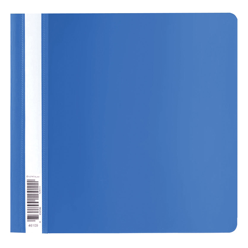 Папка-скоросшиватель "Бюрократ", A5, синяя с прозрачным верхом — Абсолют
