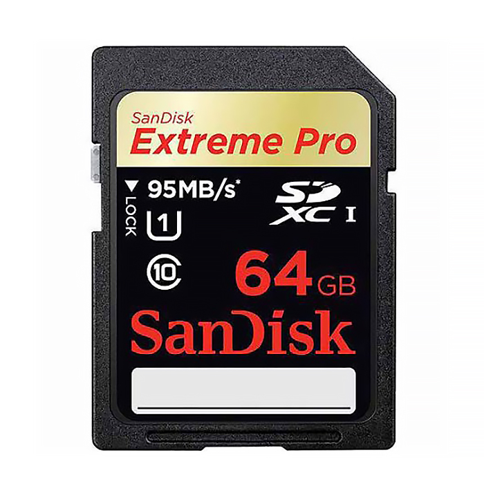 Память SD  64Gb SanDisk Extreme Pro SDXC 3D Full HD Video Class 10 — Абсолют