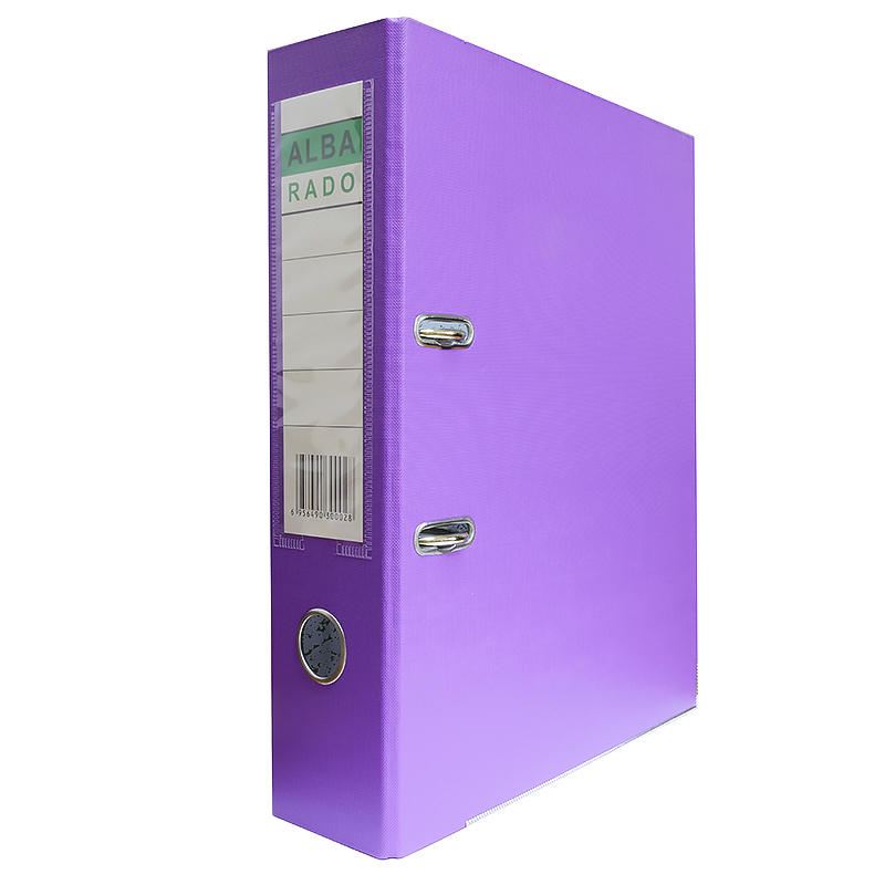 Папка-регистратор "ALBA RADO" 70мм., А4, PVC/PVC, фиолетовый — Абсолют