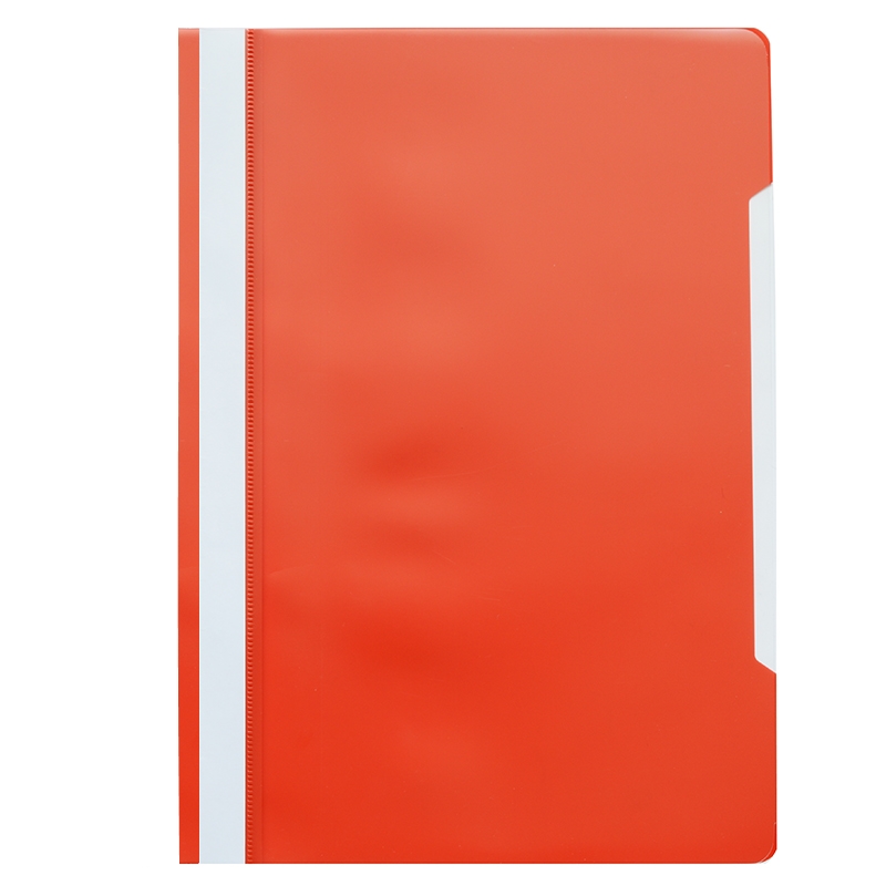 Папка-скоросшиватель с прозрачным верхом, красная — Абсолют