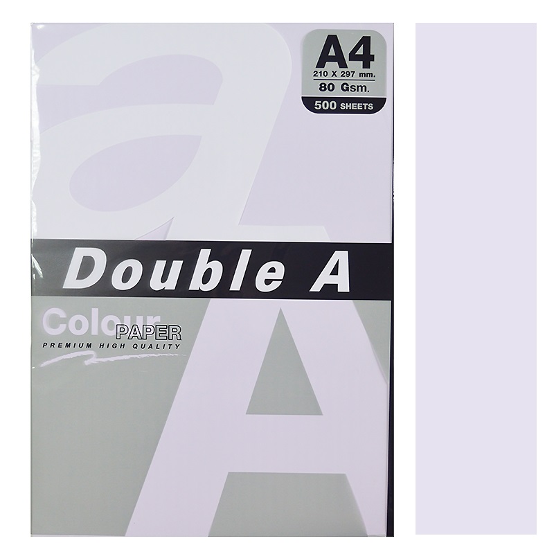 Бумага "Double A" 80 г. А4, 500л., лаванда (LAVENDER)  — Абсолют