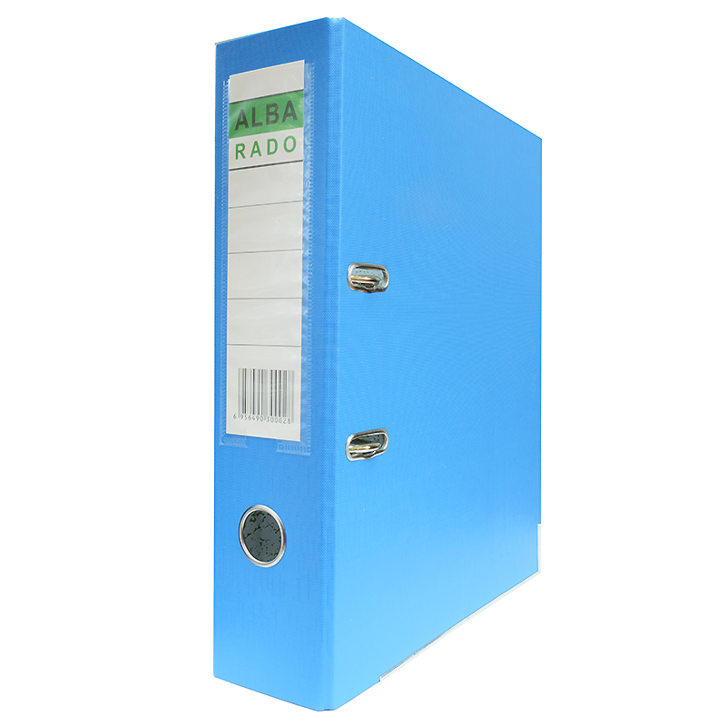 Папка-регистратор "ALBA RADO" 70мм., А4, PVC/бумага, голубой — Абсолют