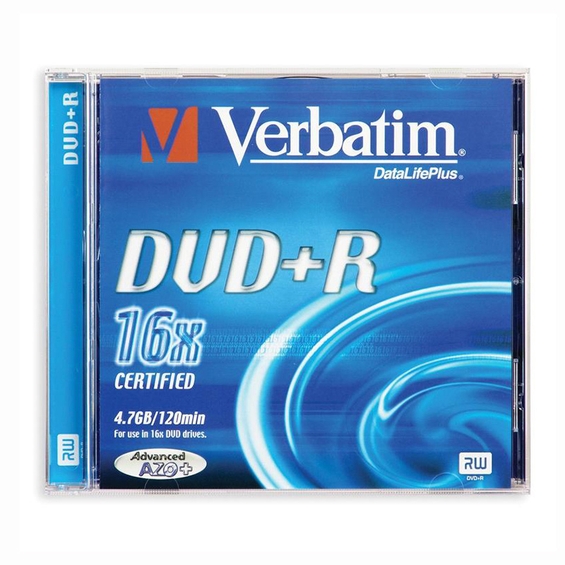 Диск  DVD+R Verbatim 4.7Gb 8x Slim — Абсолют