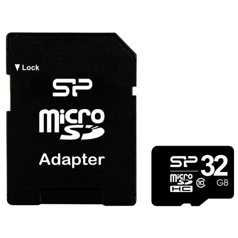 Память microSD 32Gb Silicon Power SDHC класс10 +adapter — Абсолют