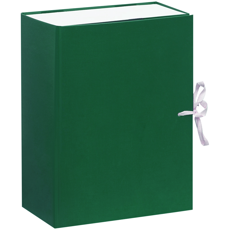 Короб архивный "LAMARK", 90мм., бумвинил, зеленый — Абсолют